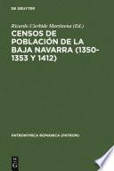 libro Censos De Población De La Baja Navarra (1350 1353 Y 1412)