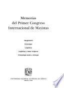 libro Memorias Del Primer Congreso Internacional De Mayistas