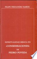 libro Espiritualidad Bíblica En  Consideraciones  De Pedro Poveda