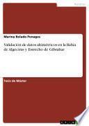 libro Validación De Datos Altimétricos En La Bahía De Algeciras Y Estrecho De Gibraltar
