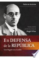 libro En Defensa De La República