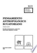 libro Pensamiento Antropológico Ecuatoriano