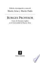libro Borges, Profesor