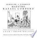 libro En Busca Del Maestro Rafael Cordero
