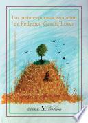 libro Los Mejores Poemas Para Niños De Federico García Lorca