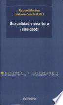 libro Sexualidad Y Escritura (1850 2000)