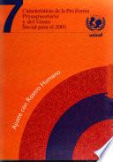 Ajuste Con Rostro Humano: Características De La Pro Forma Presupuestaria Y Del Gasto Social Para El 2001