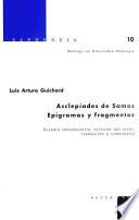 Asclepiades De Samos  Epigramas Y Fragmentos