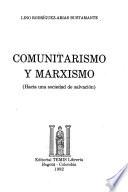 Comunitarismo Y Marxismo