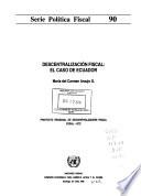 Descentralización Fiscal