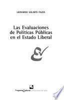 Las Evaluaciones De Políticas Públicas En El Estado Liberal