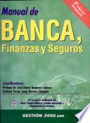 libro Manual De Banca, Finanzas Y Seguros