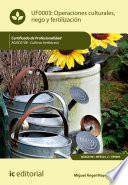 Operaciones Culturales, Riego Y Fertilización. Agac0108