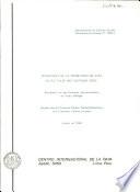 Tecnologia De La Produccion De Papa En El Valle Del Mantaro, Peru