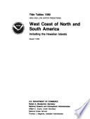Tide Tables, High And Low Water Predictions, West Coast Of North And South America, Including The Hawaiian Islands