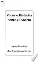 libro Voces E Historias Sobre El Aborto