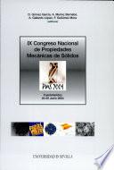 Ix Congreso Nacional De Propiedades Mecánicas De Sólidos