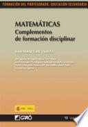 Matemáticas. Complementos De Formación Disciplinar