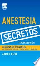 libro Serie Secretos: Anestesia