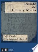 libro Debate De Elena Y María
