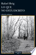 Lo Que No Está Escrito