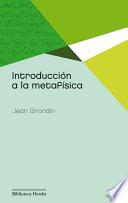 Introducción A La Metafísica