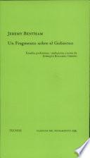 libro Un Fragmento Sobre El Gobierno