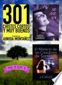 libro 301 Chistes Cortos Y Muy Buenos + Se Me Va + El Misterio De Los Creadores De Sombras