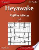 libro Heyawake Rejillas Mixtas   Fácil   Volumen 2   276 Puzzles