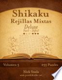 libro Shikaku Rejillas Mixtas Deluxe   De Fácil A Difícil   Volumen 5   255 Puzzles