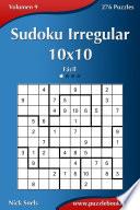 libro Sudoku Irregular 10x10   Fácil   Volumen 9   276 Puzzles