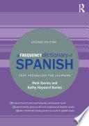 libro A Frequency Dictionary Of Spanish