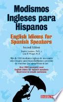 English Idioms For Spanish Speakers