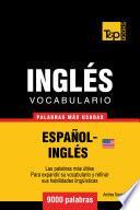 libro Vocabulario Español Inglés Americano   9000 Palabras Más Usadas