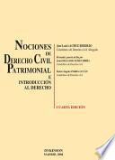 libro Nociones De Derecho Civil Patrimonial E Introducción Al Derecho