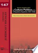 libro Nuevos Estudios Sobre La Cultura Política En La Ii República Española 1931 1936