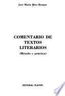 Comentario De Textos Literarios