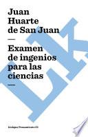 Examen De Ingenios Para Las Ciencias