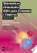 libro Matemáticas Elementales útiles Para Economía Y Empresa