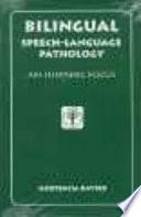 libro Bilingual Speech Language Pathology