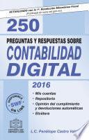 libro 250 Preguntas Y Respuestas Sobre Contabilidad Digital 2016