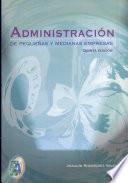 Administración De Pequeñas Y Medianas Empresas
