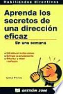 Aprenda Los Secretos De Una Dirección Eficaz