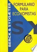 libro Formulario Para Economistas