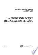 libro La Modernización Regional En España