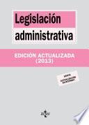 libro Legislación Administrativa