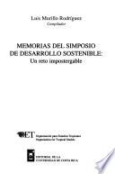 Memorias Del Simposio De Desarrollo Sostenible