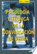 libro Psicología Y Técnica De La Conversación De Venta