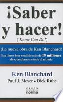 libro Saber Y Hacer Ken Blanchard