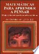 Matemáticas Para Aprender A Pensar
